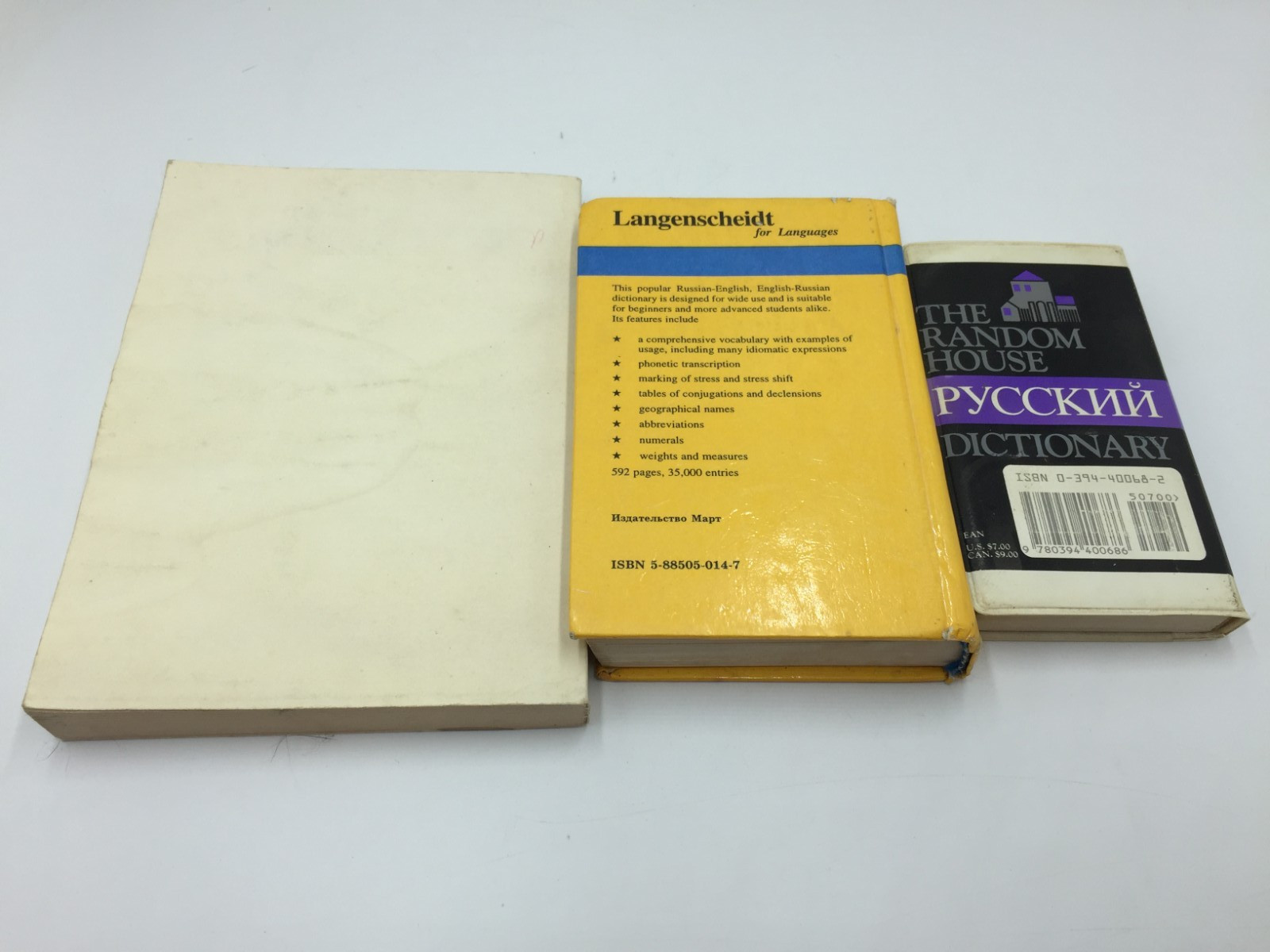 Vtg Russian English Dictionary Random House,Pocket Dictionary,Russian Fiction