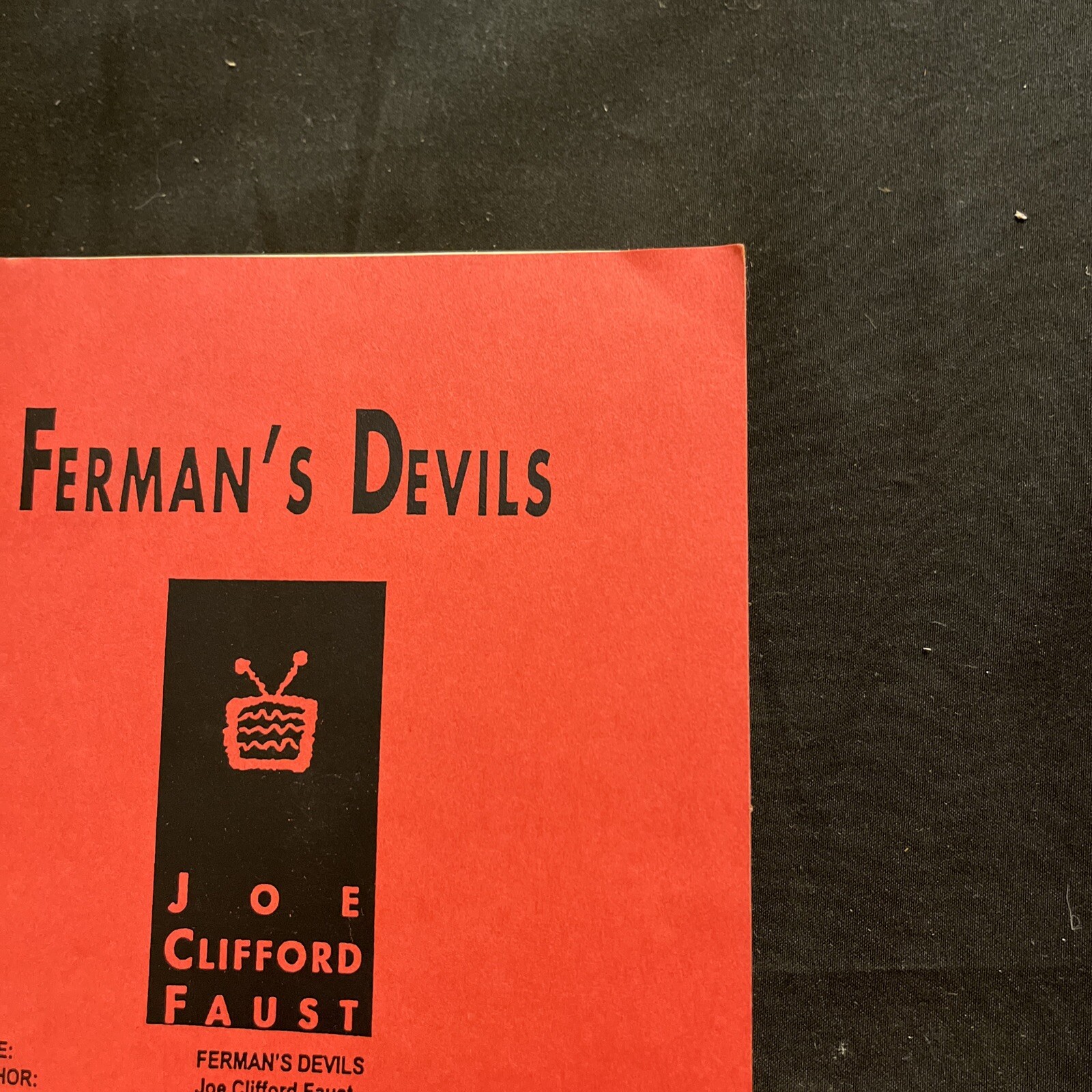 Ferman’s Devils By Joe Faustus Reviewers Copy 1996 Rare