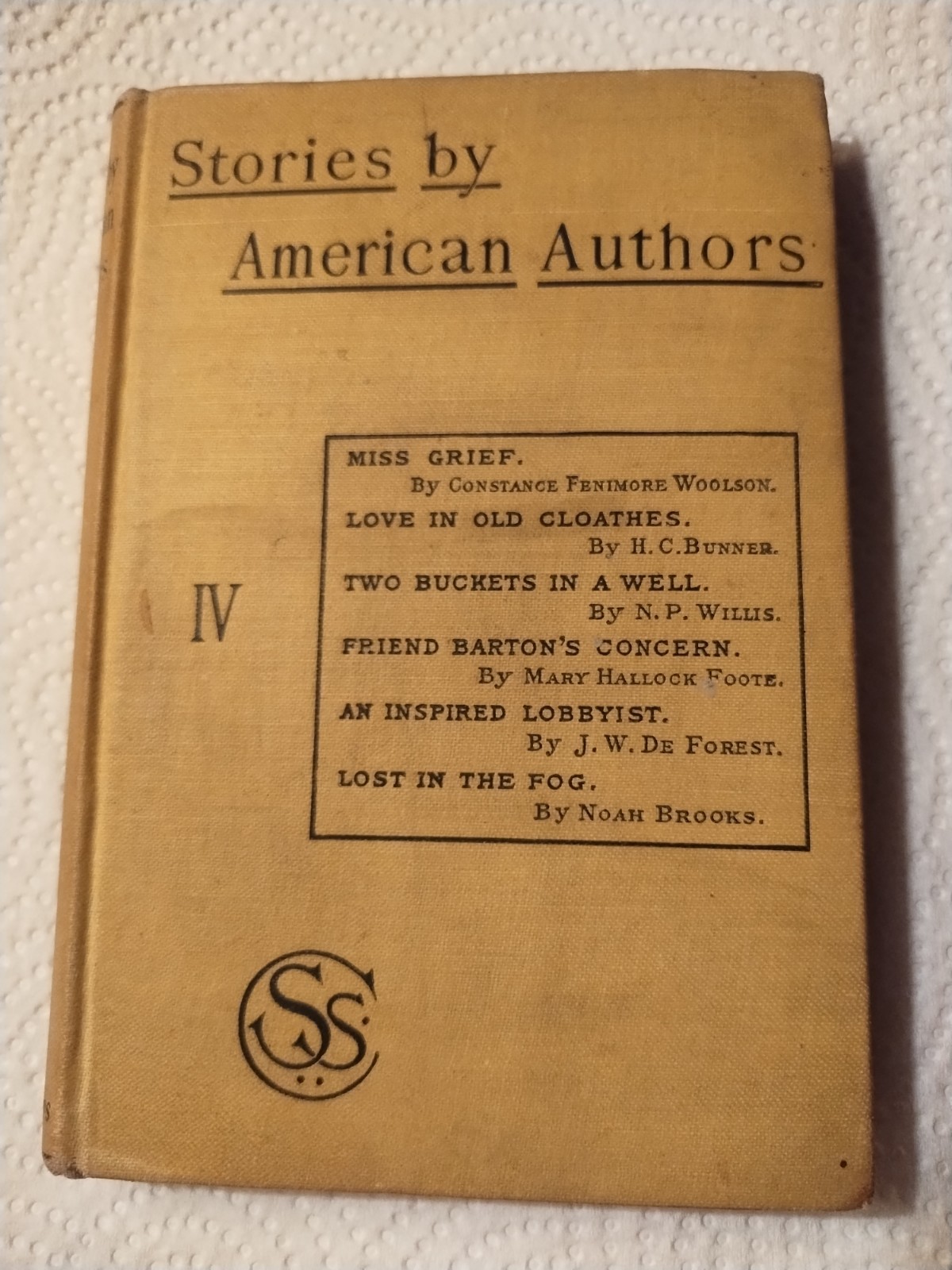 1884 Scribners Stories by American Authors Vol. IV signed By Louise Jerome