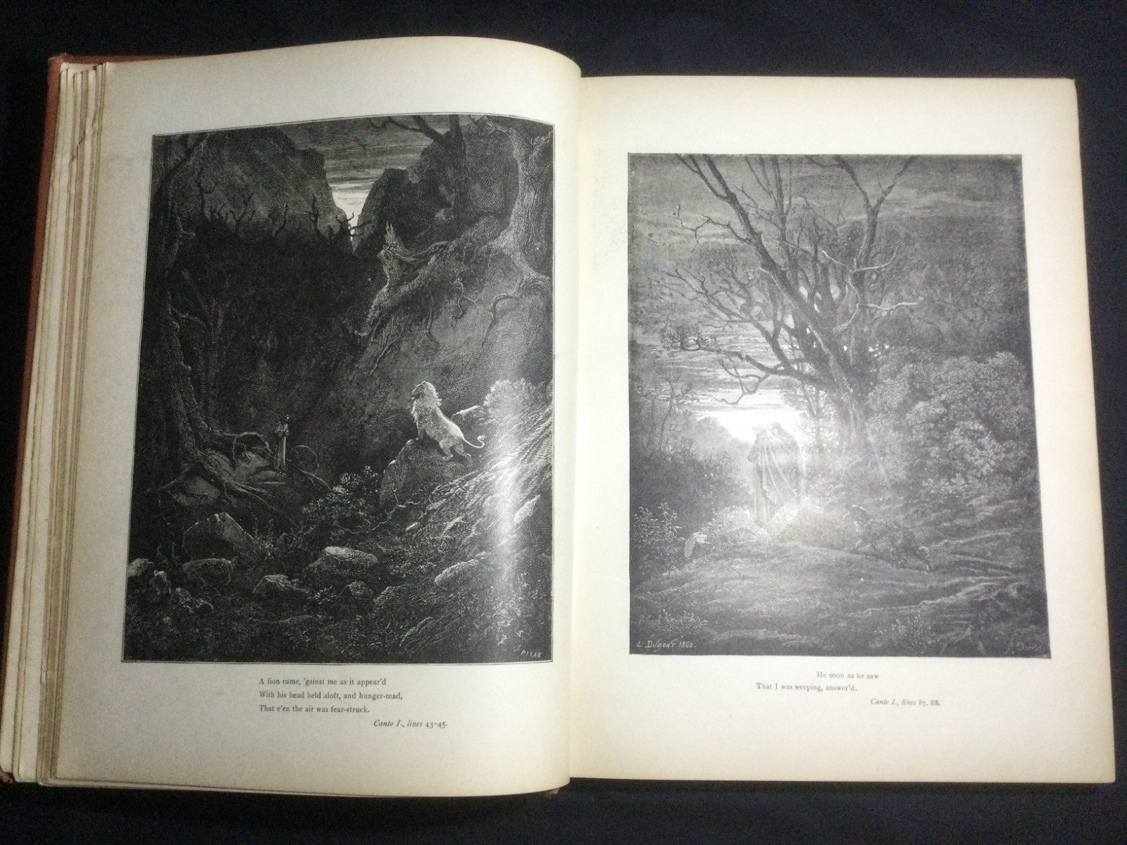 “Dante’s Inferno” Tr. H. Cary. Pub. Collier, 1884. Illus: Gustave Doré