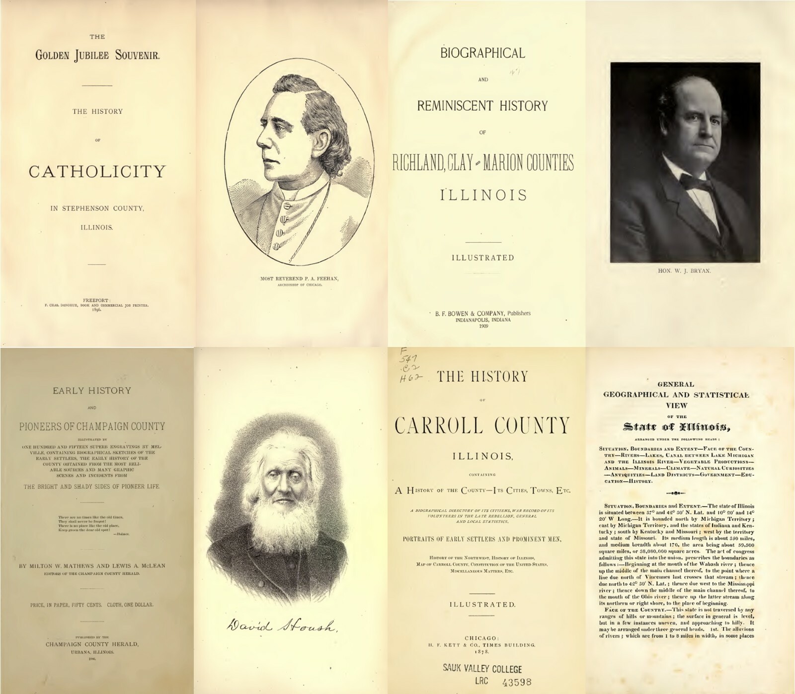 Illinois History Genealogy Ancestry Family Records V.2 – 112 Old Books on DVD