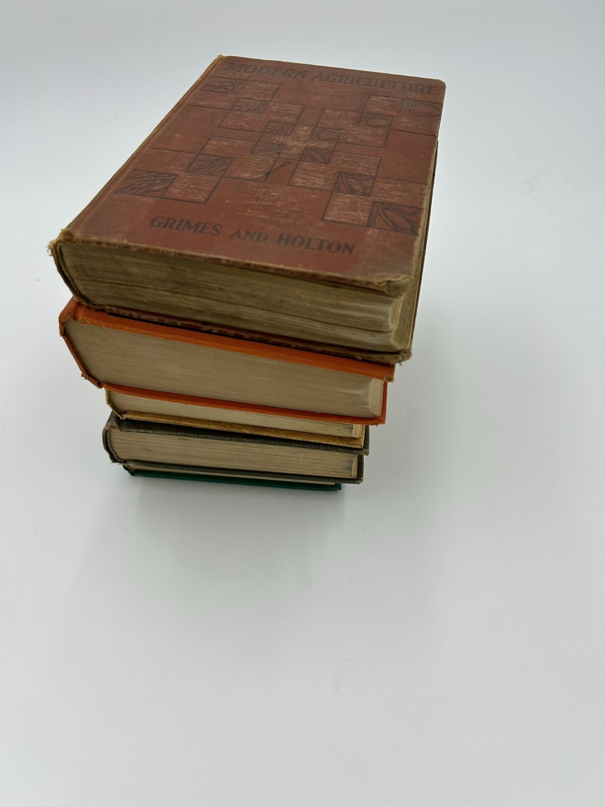 Vintage Book Lot of 10 Old Antiquarian Rare Decoration Hardcover Books
