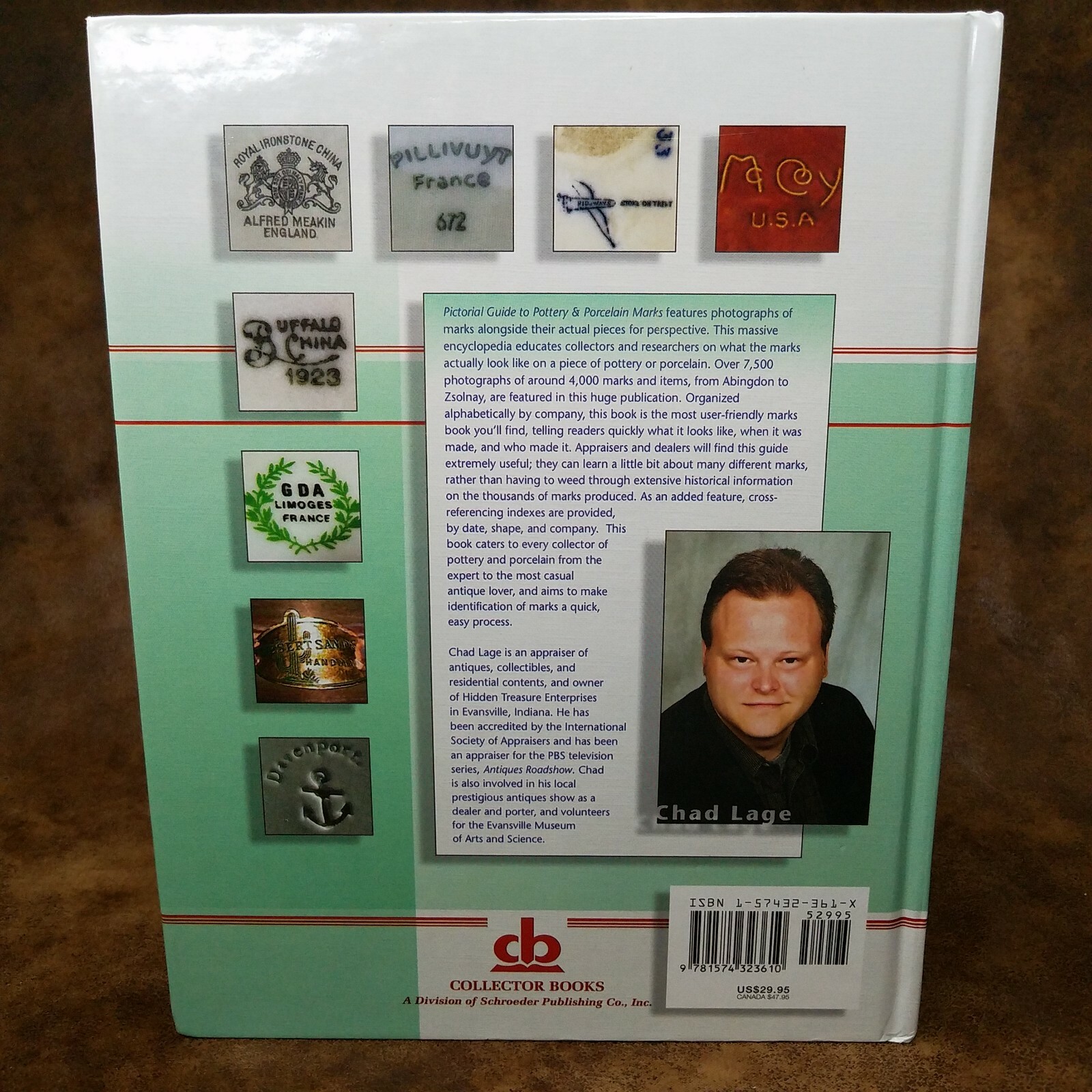 Pictorial Guide to Pottery and Porcelain Marks by Chad Lage (2003 Hardcover)