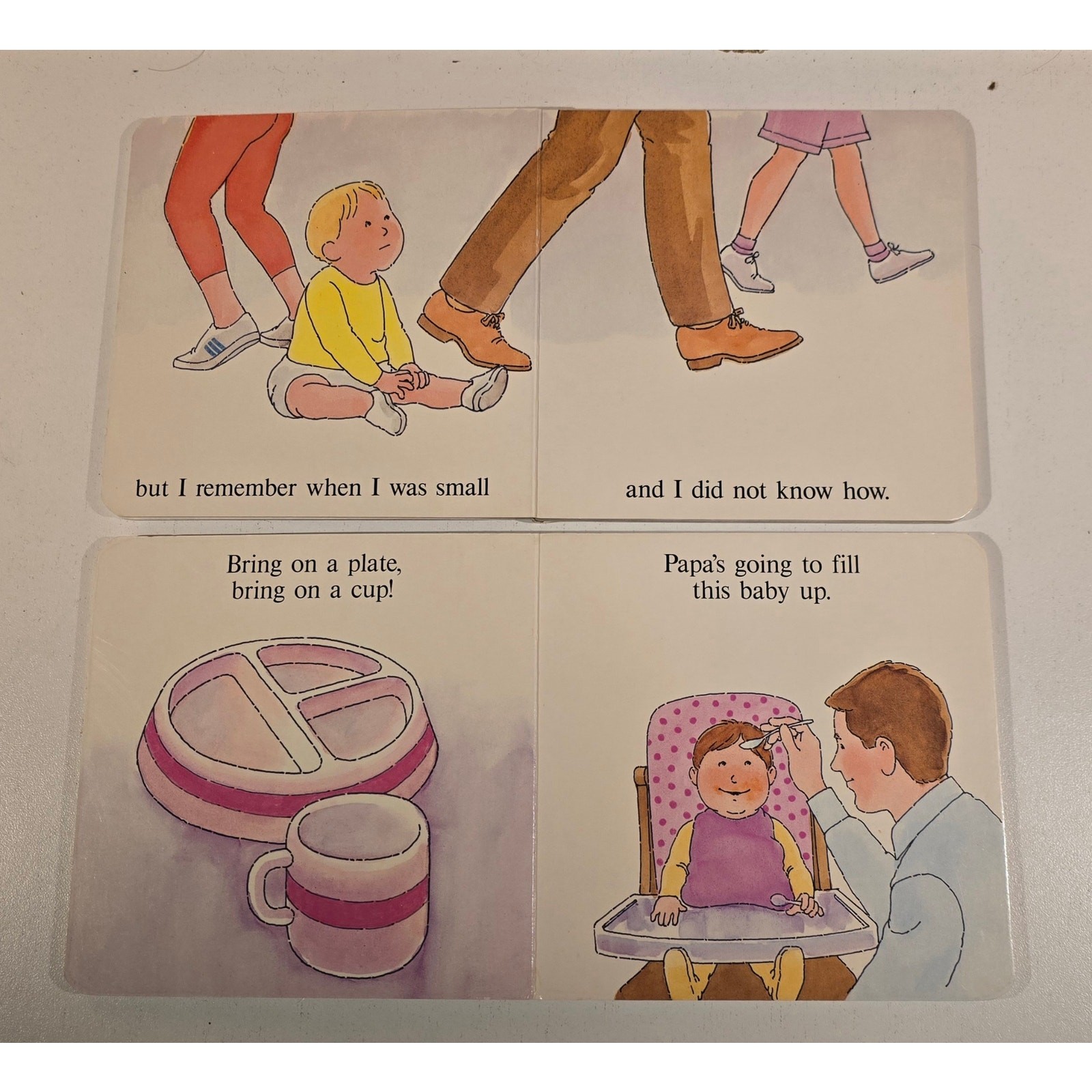 Baby Song Board Book Lot Walking Sitting In A High Chair Martha Hap Palmer 1987