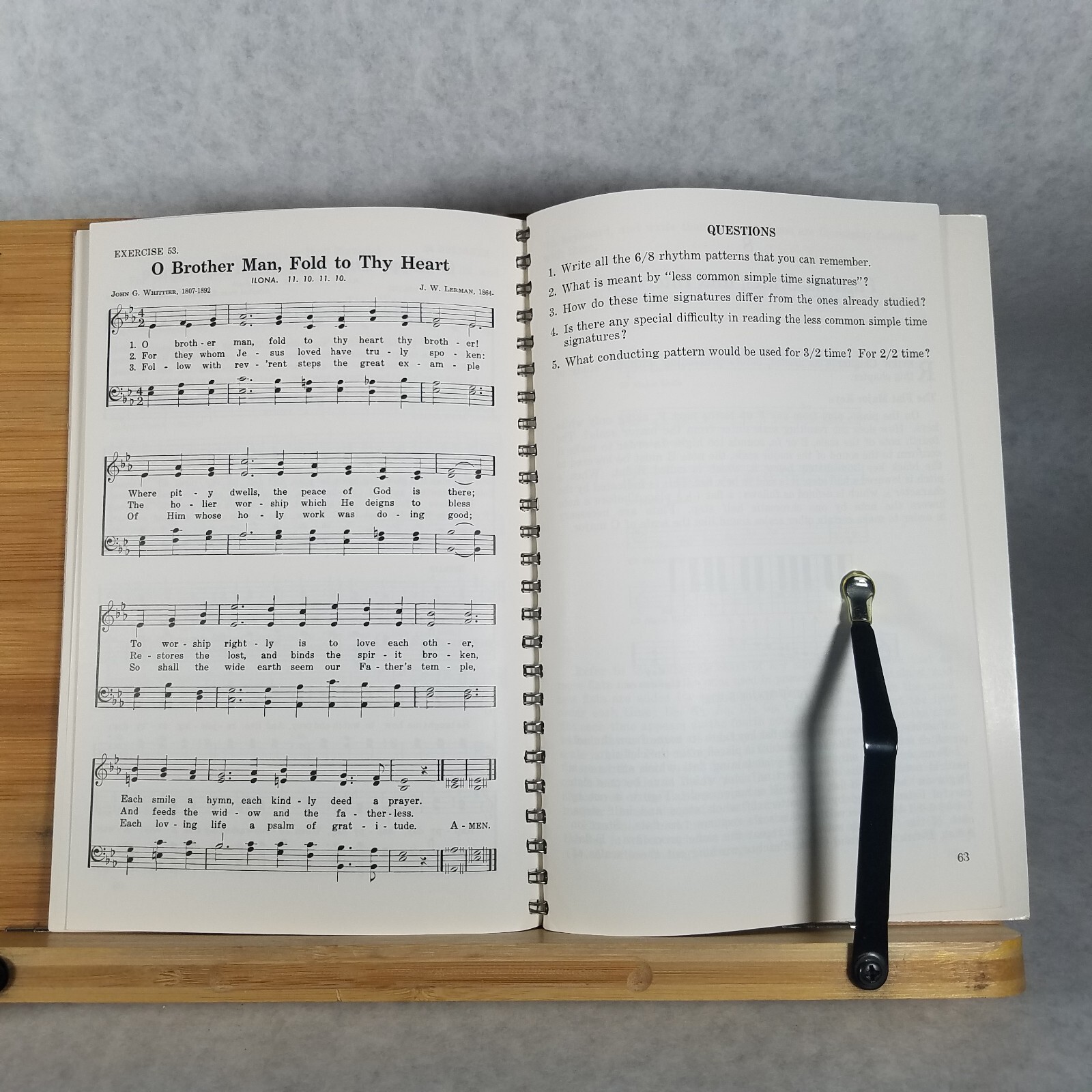 The Beginning Music Reader – 1958 Spiral Bound Paperback by James C. McKinney
