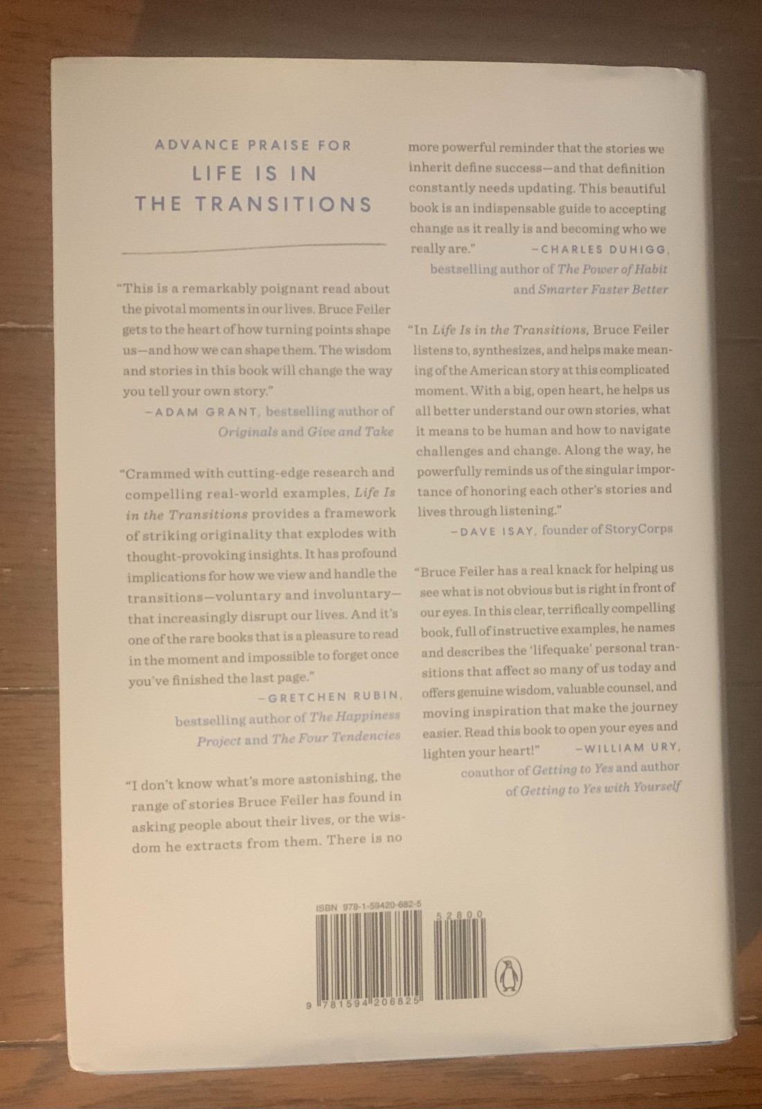 Life is In The Transitions – Bruce Feiler – Signed Copy – 2020 – Hardcover
