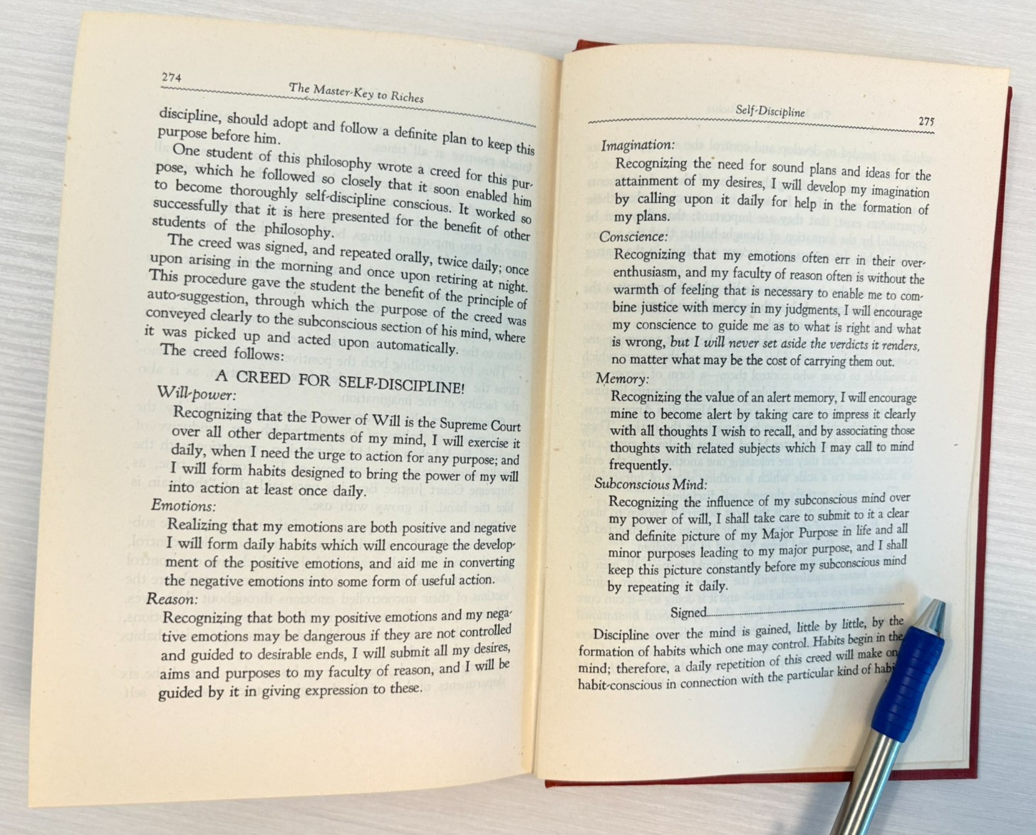 Master Key to Riches Napoleon Hill 1945 First Edition SIGNED Bookplate Willing