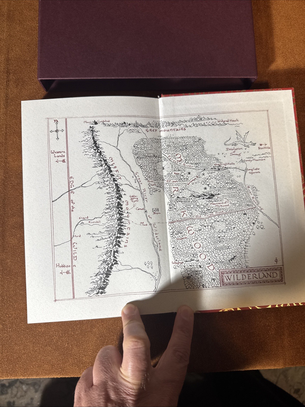J.R.R. Tolkien The Hobbit Folio Society Collector’s Edition Hardcover Slipcase