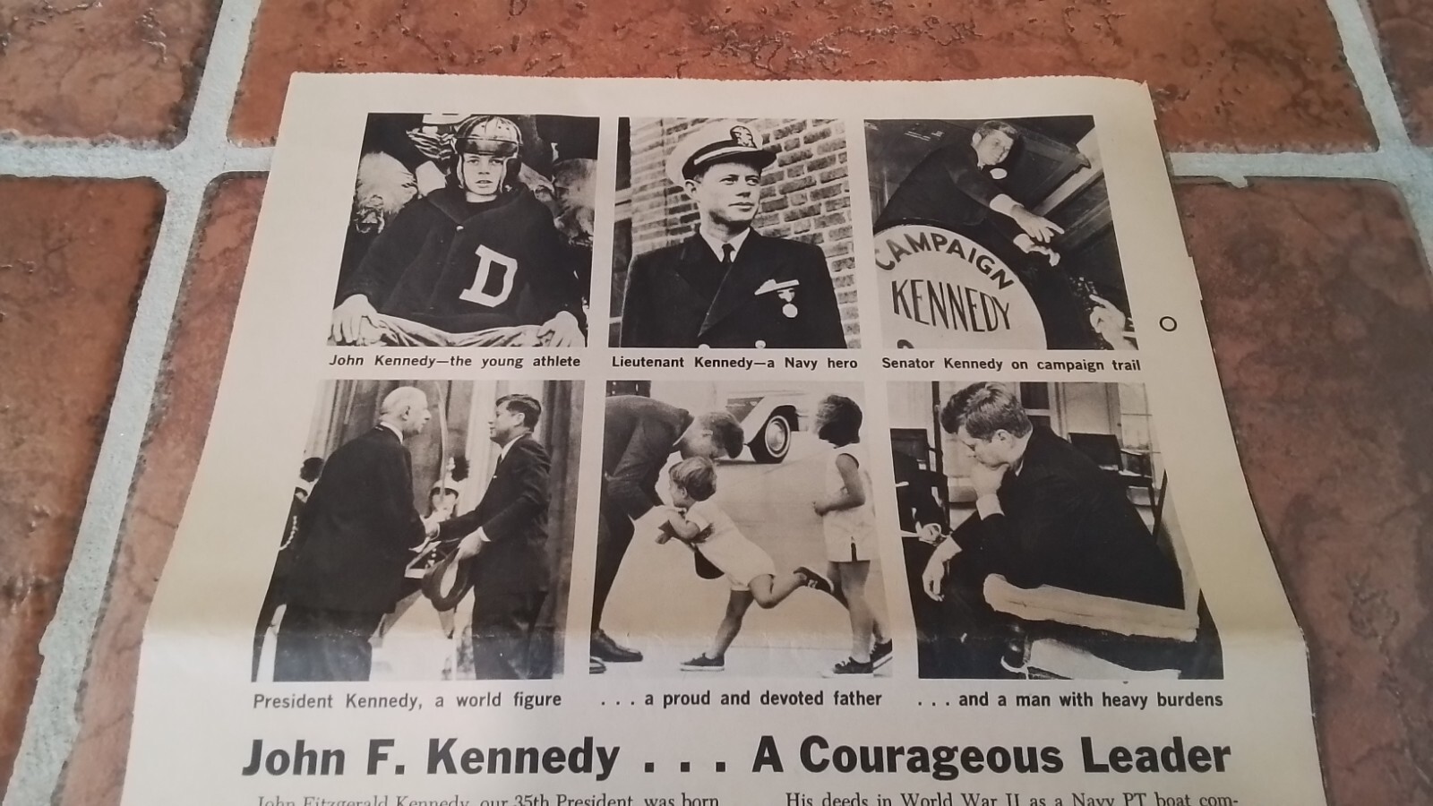 Vintage John F Kennedy My Weekly Reader Special Memorial Section 1963 Photos