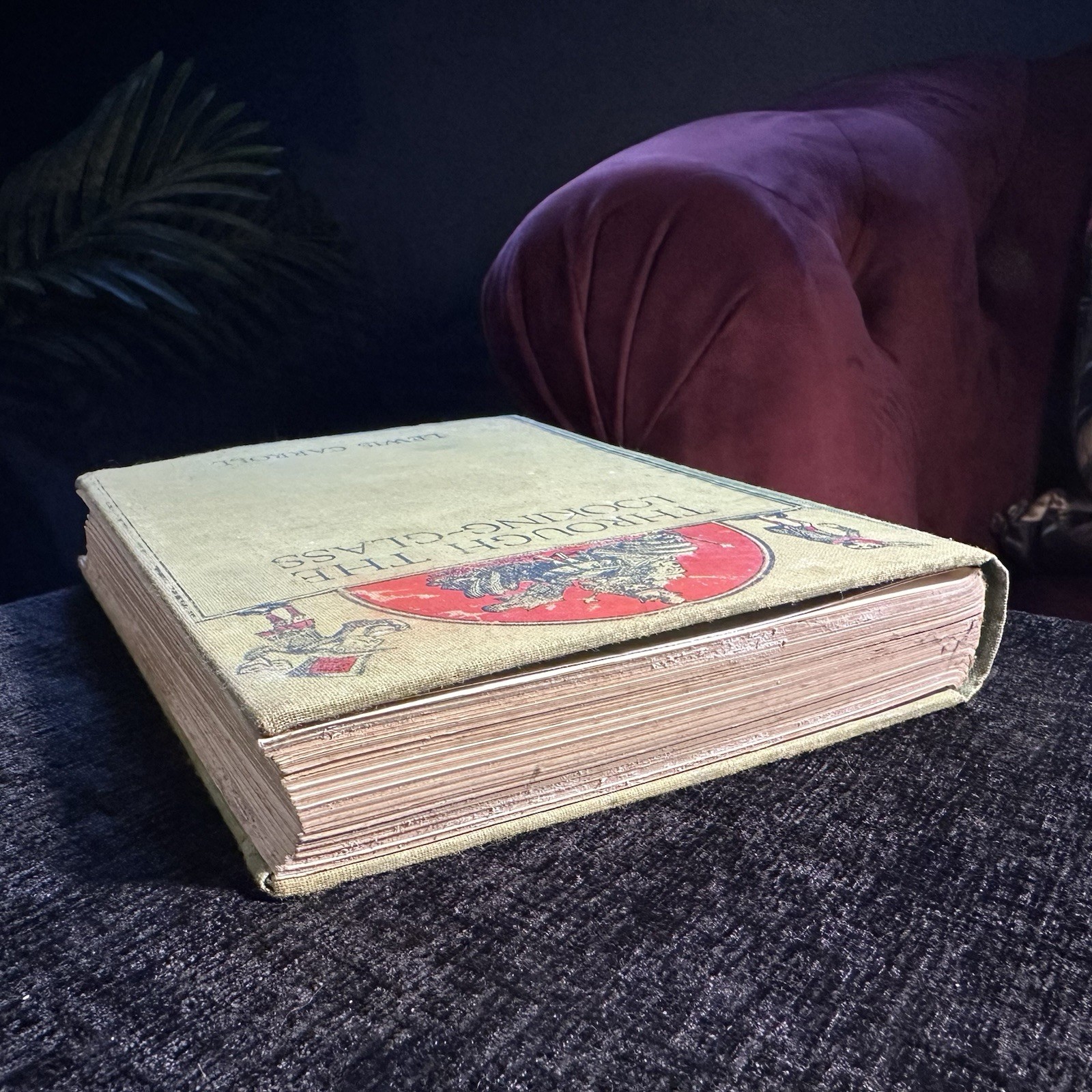 1934 Through The Looking Glass Lewis Carroll Macmillan Hardback SPARES REPAIR