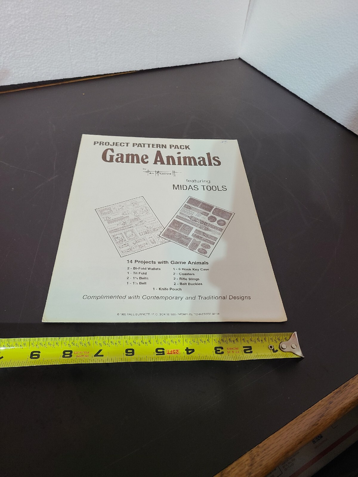 1983 PROJECT PATTERN PACK GAME ANIMALS by PAUL BURNETT futur. MIDAS TOOLS