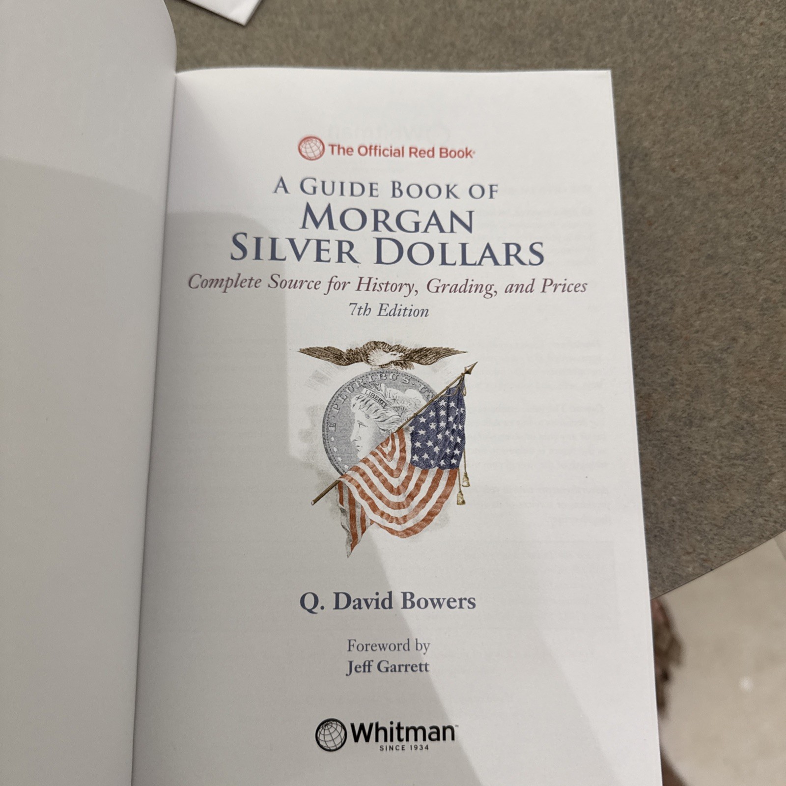 New Official Red Book A Guide of Morgan Silver Dollar Coin Price Catalog Grading