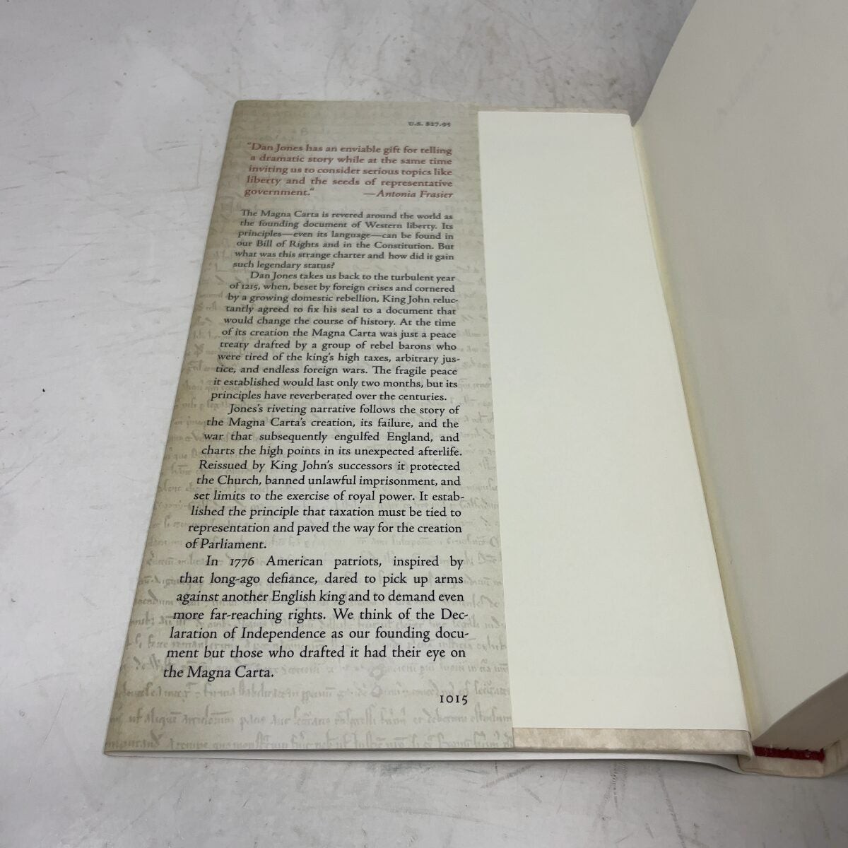 Magna Carta by Dan Jones HC First Edition Like New 2015