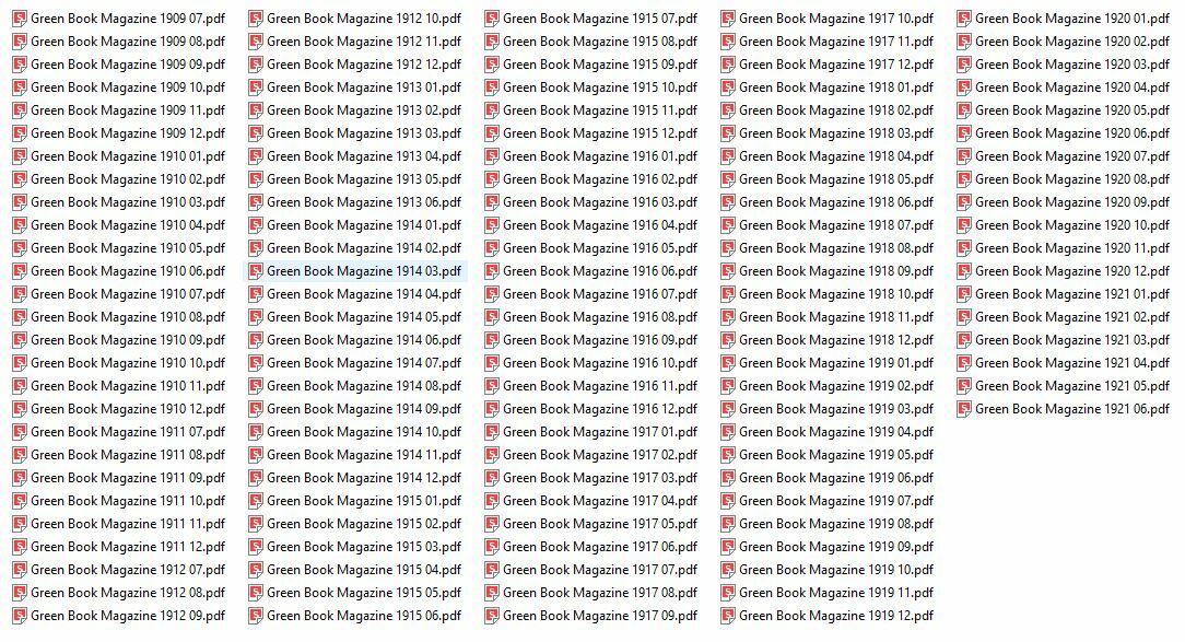 GREEN BOOK MAGAZINE 126 Choice Issue Collection On USB Flash Drive