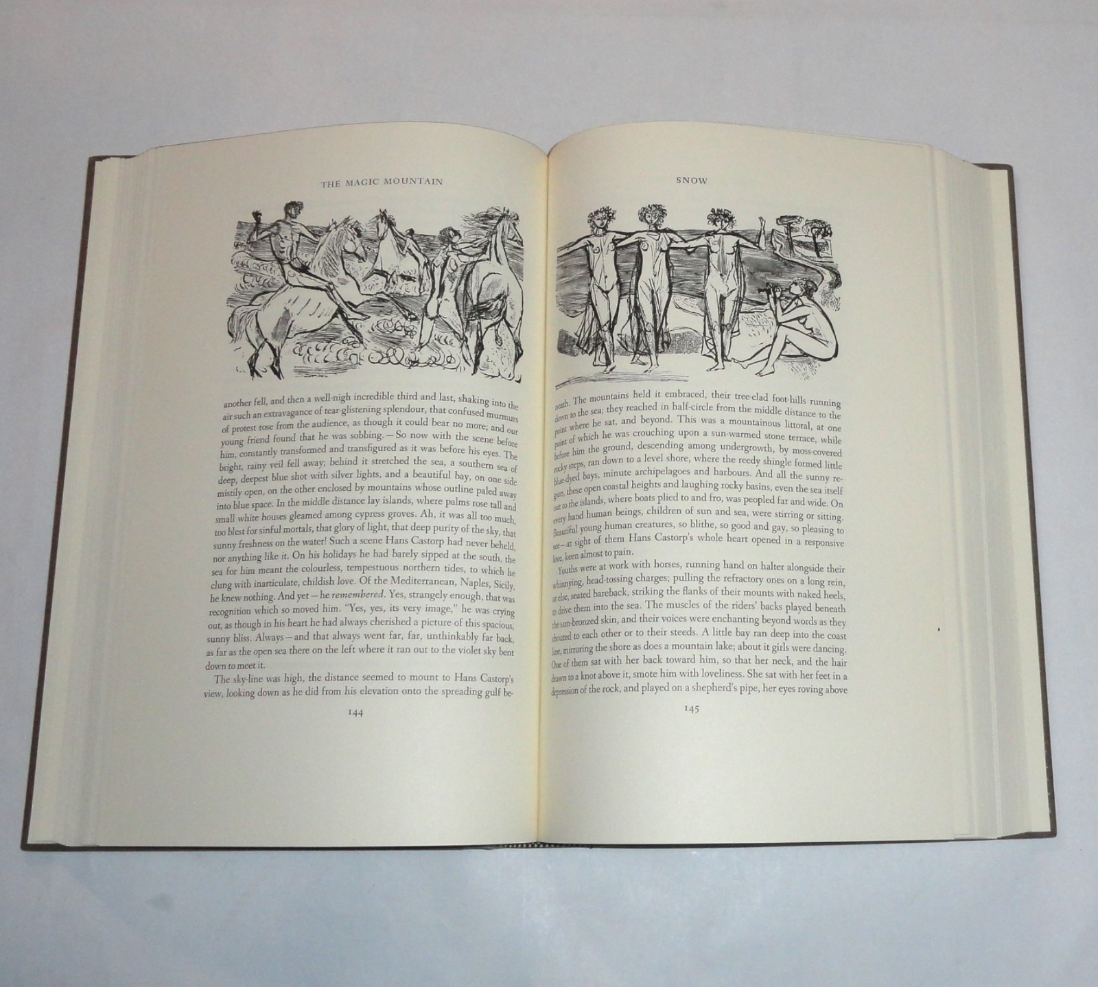 Signed Felix Hoffmann THE MAGIC MOUNTAIN Thomas Mann Limited Editions Club 2 Vol