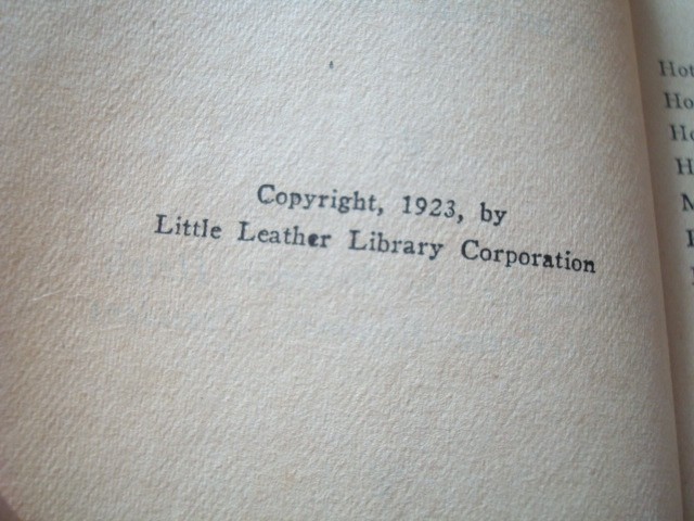 Sidewalks of New York 1923 Bernadene Kielty Little Leather Library Bowman Hotels