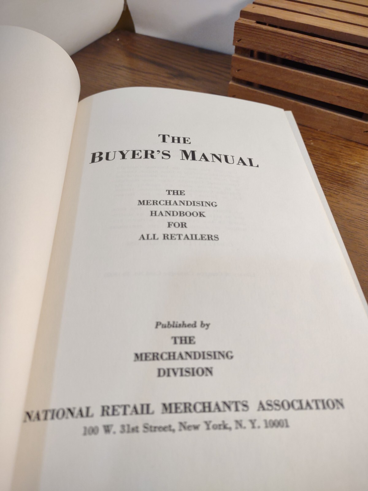 National Retail Merchants Assoc. Buyers Manual 1965 Completely Revised Blue Cove