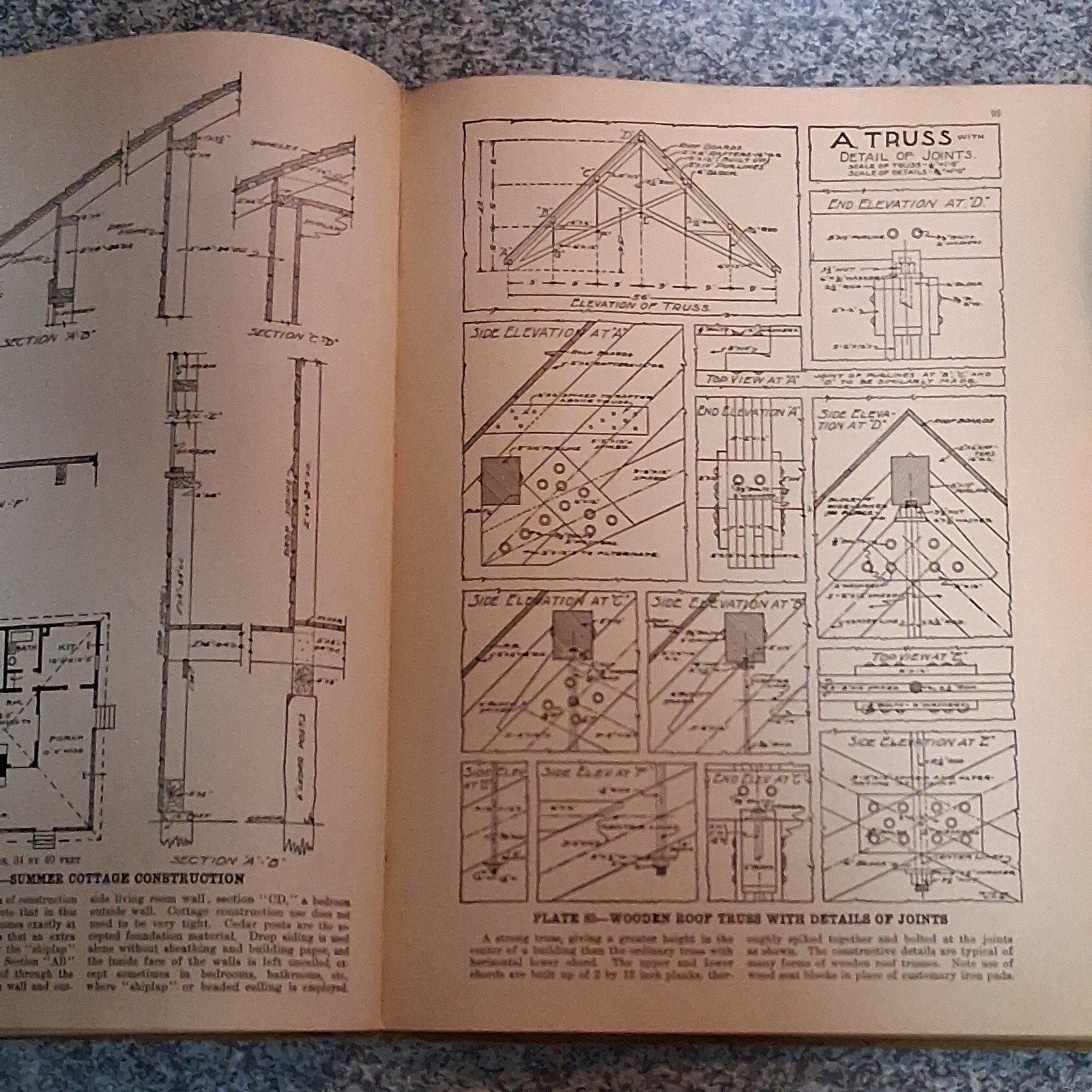 1911 Radford’s Details of Building Construction 185 Plates Antique Architecture