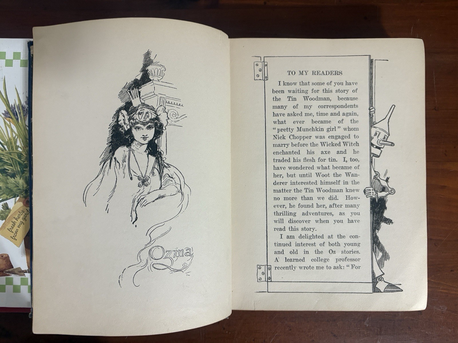 The Tin Woodman of Oz Early Print L Frank Baum HC Book 16 Color Plates C. 1920