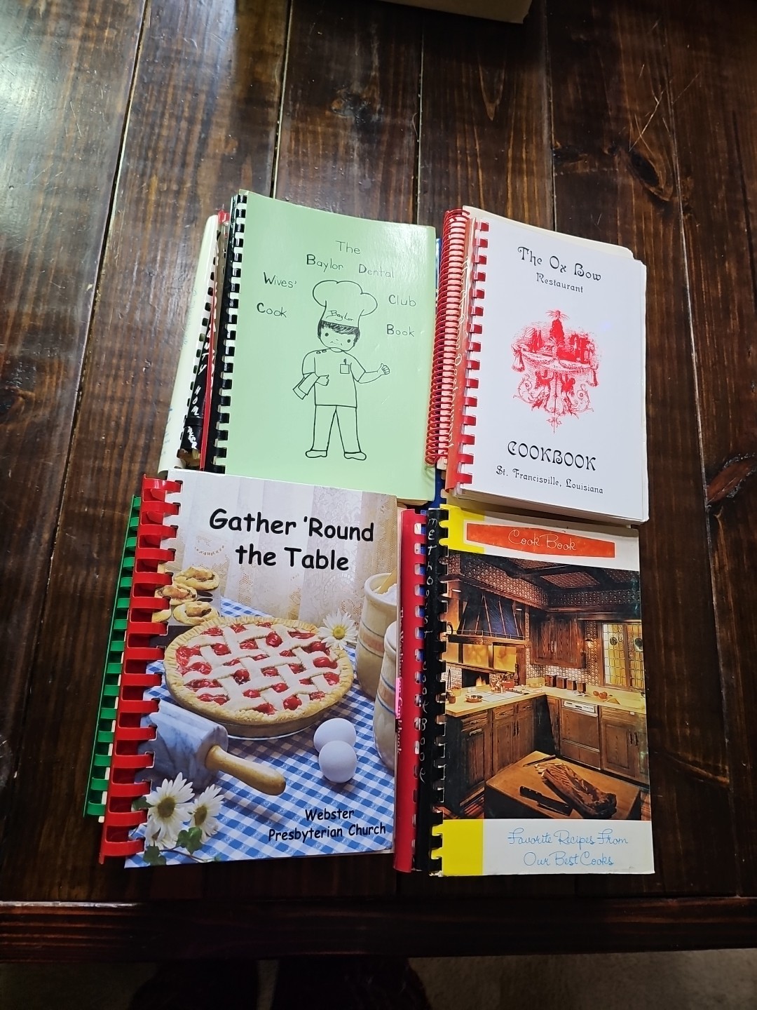 24 Vintage Community Spiral Bound Church Cookbooks Lot Southern Recipes