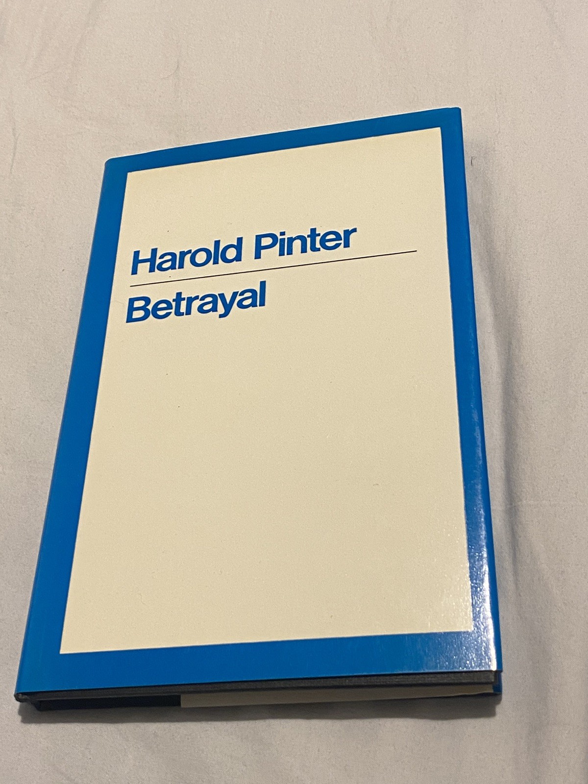 Harold Pinter Betrayal First Edition First Printing Unclipped Dust Jacket