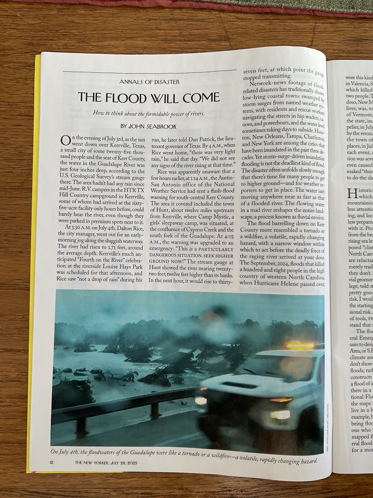 New Yorker 2025 July 28~Journey~airport TSA~Epstein problem~lunch~Howard Lutnick