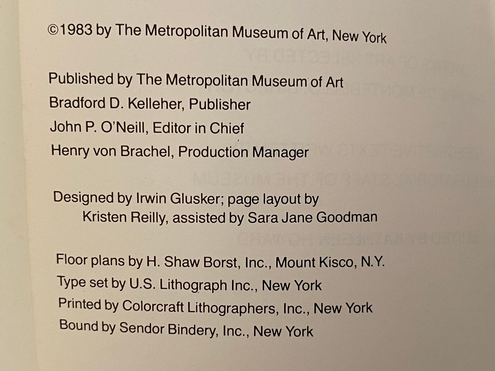 The Metropolitan Museum of Art Guide Book 2nd Printing 1984 Hardcover 432 Pages