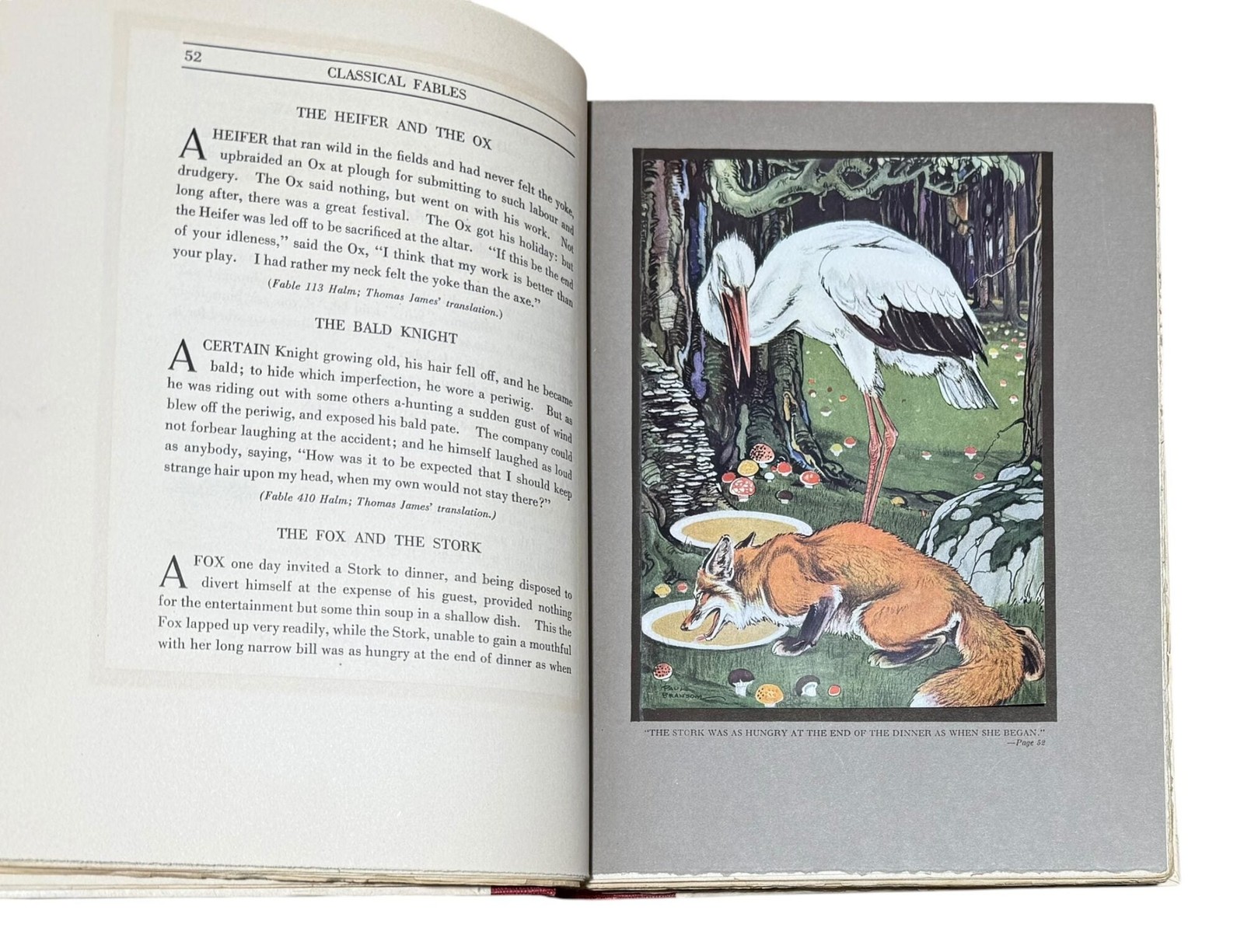 Paul Bransom, Frederic Taber ed Cooper / Argosy of Fables Signed 1st ed 1921