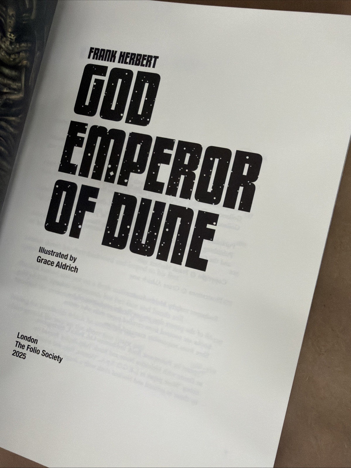 The Folio Society GOD EMPEROR OF DUNE by Frank Herbert | First printing 2025