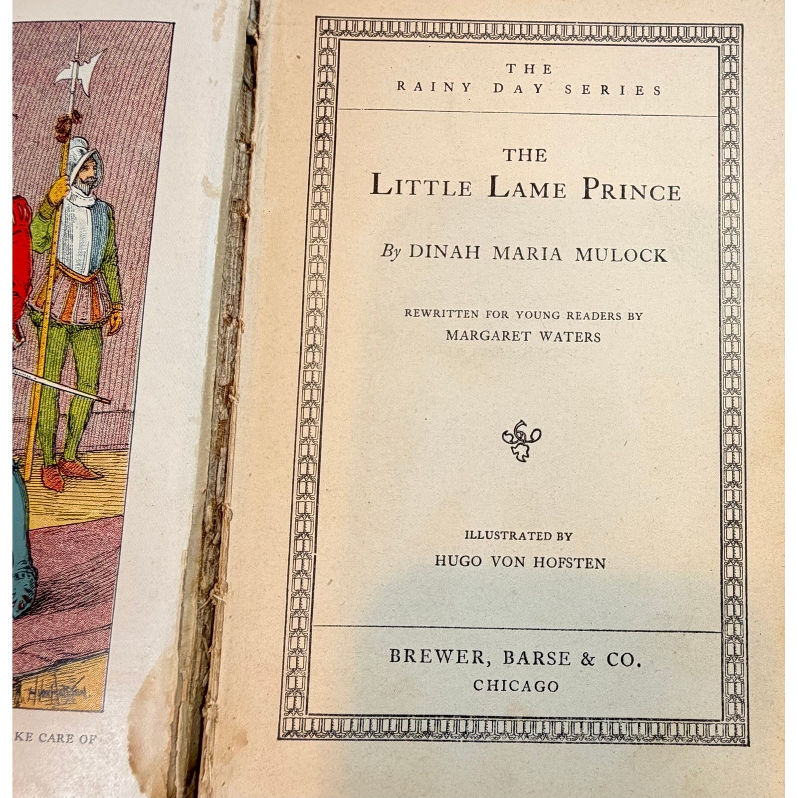 The Little Lame Prince Mulock Illustrated Children’s Book 1907 Iowa Provenance
