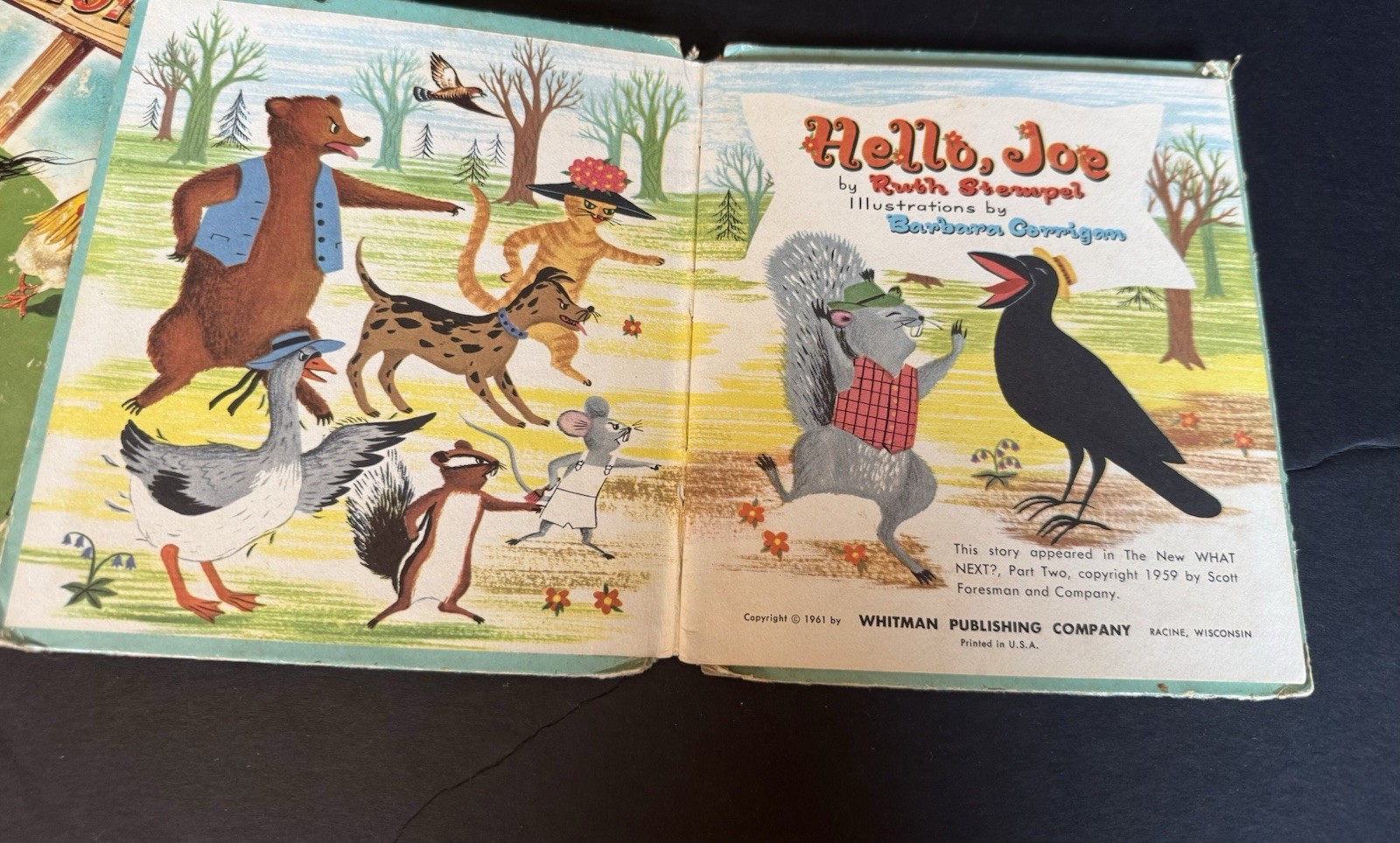 Lot of 8 Vintage 1950’s-60’s WHITMAN Tell-A-Tale Children’s Animal Books