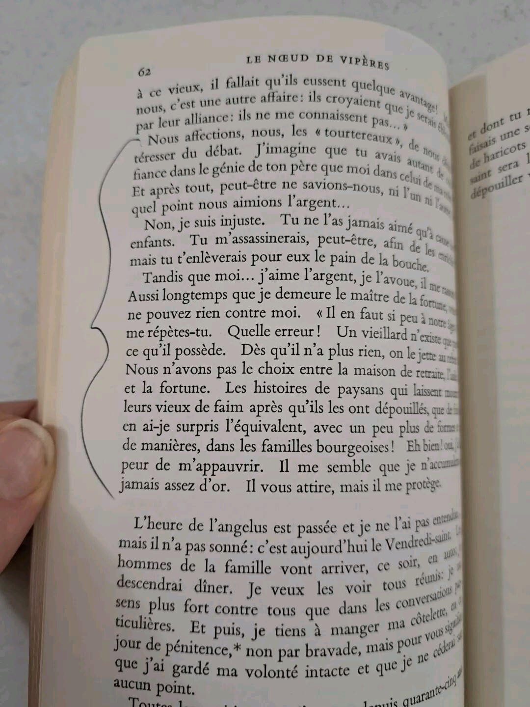 Vintage PB 1961-Ed 1965 Print-Le Noeud De Viperes- Francois Mauriac