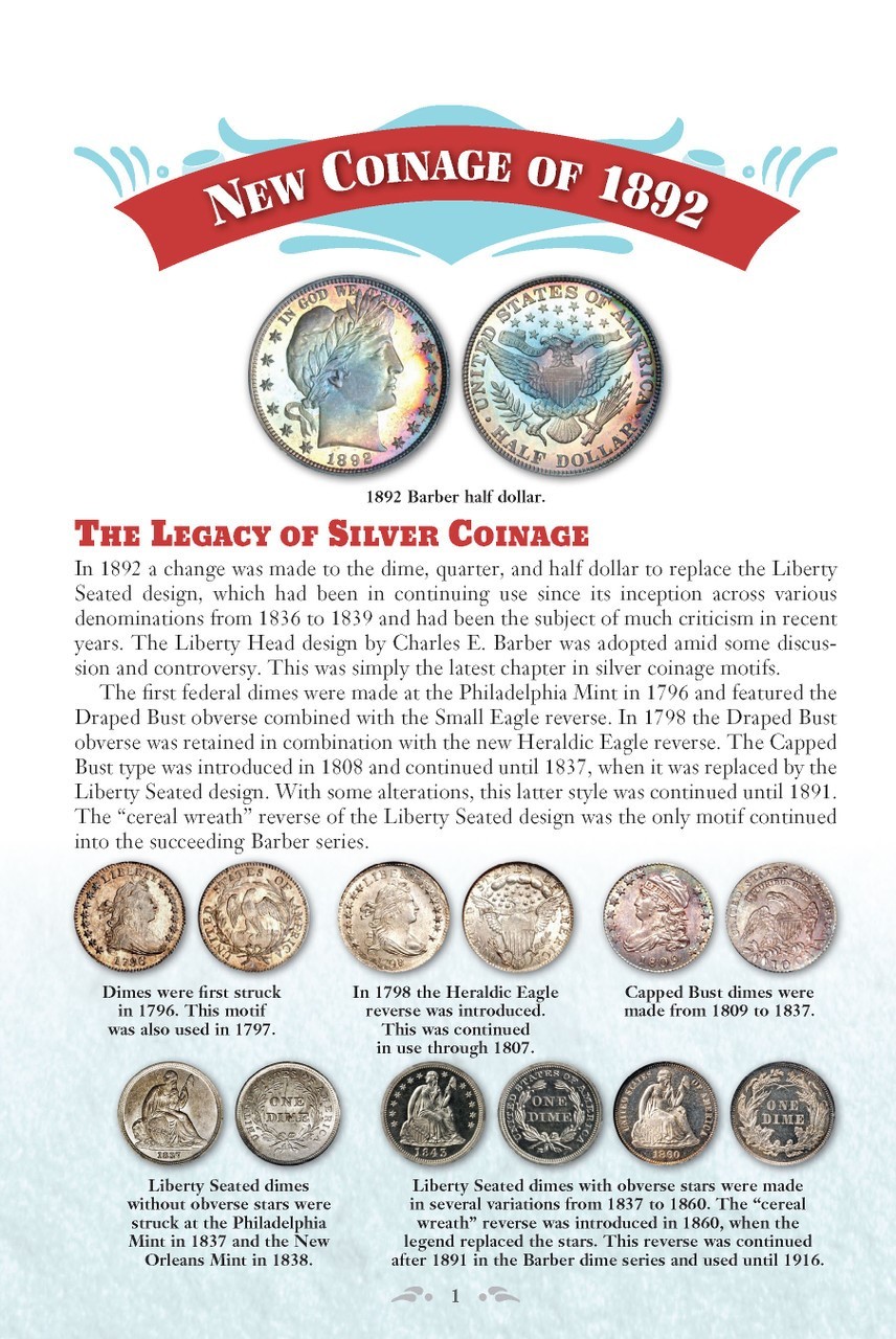 Official Red Guide Book US Barber Silver Coins Collector Book New 2nd Edition