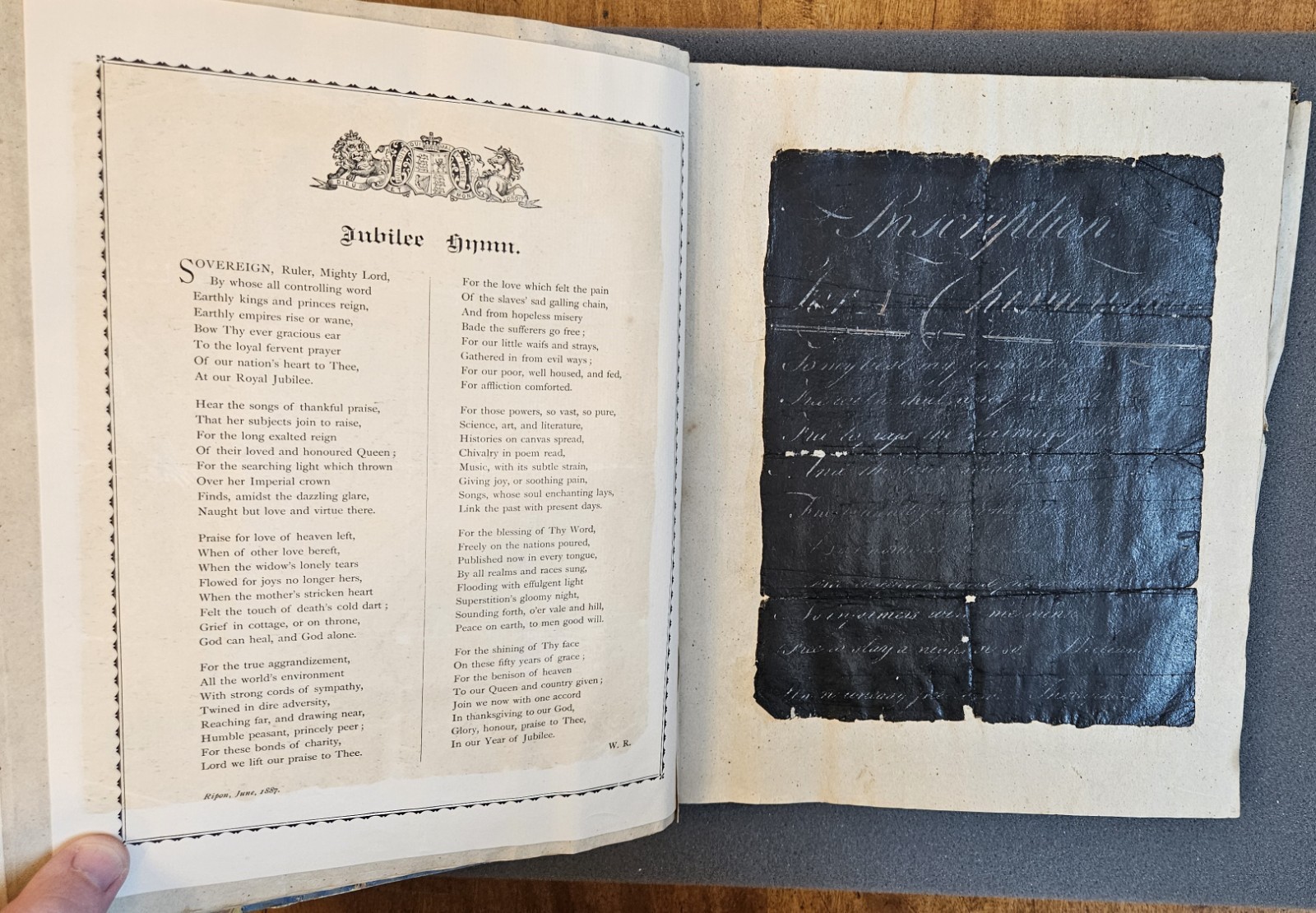 c1819 to 1880s Victorian Scrapbook Yorkshire Manuscript & Ephemera 77 Pages