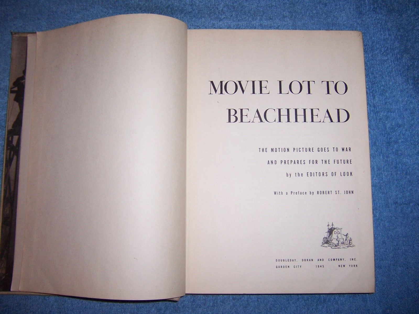 MOVIE LOT TO BEACHHEAD/1st Ed/HC/Military/WWII 1939-45