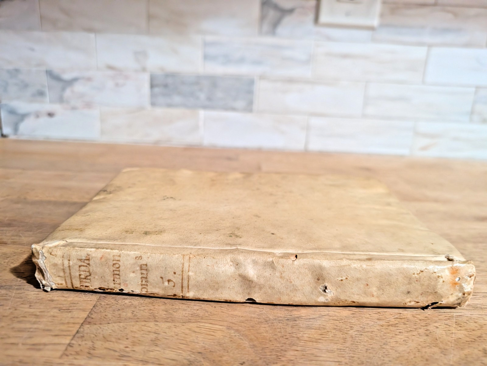 Antique Vellum Bound 1789 Theology Book of Sermons in Spanish Dominican Sisters