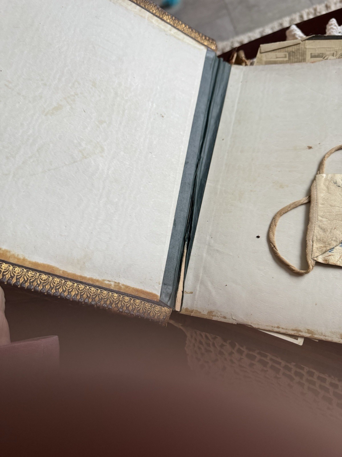 Holy Bible Illustrated Ornate Embossed Leather Binding with Metal Clasps