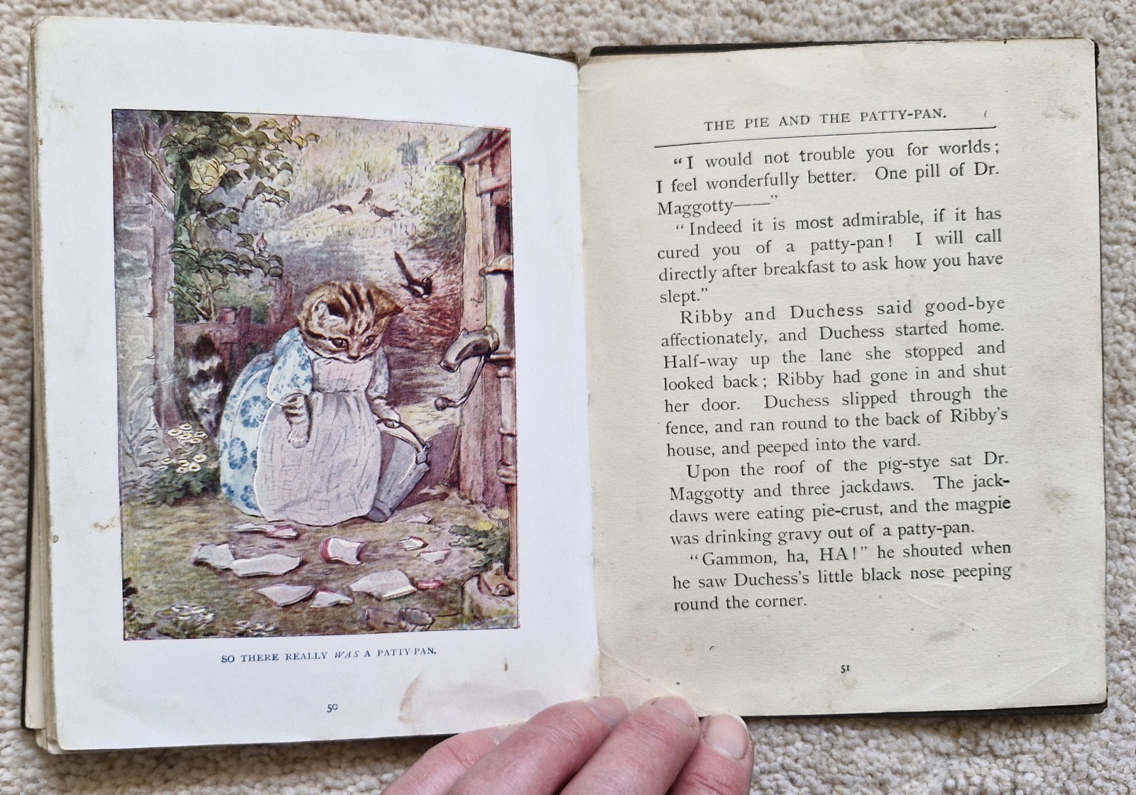 The Pie And The Patty-Pan By Beatrix Potter, 1st Edition, 1905, Frederick Warne