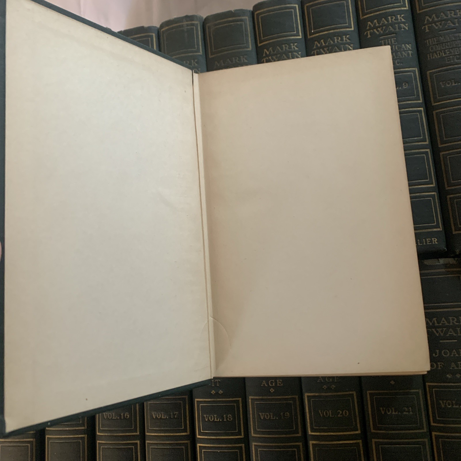 Mark Twain: Author’s National Edit. 25-Volume Antique Set Collier Harper Bros