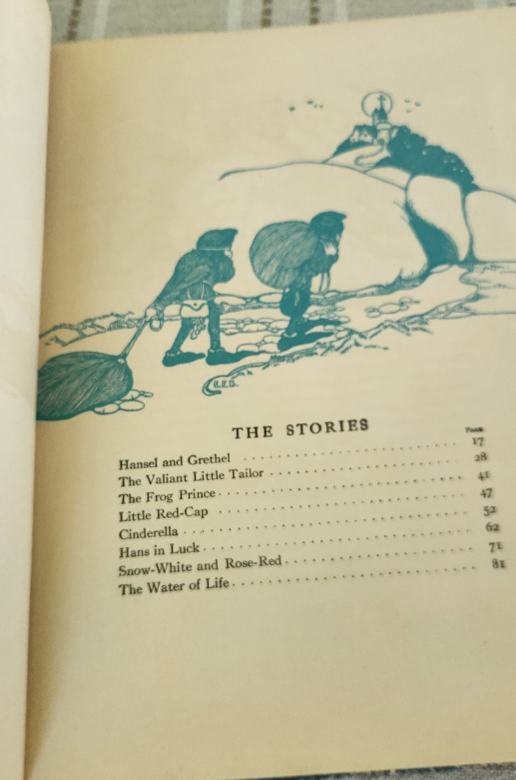 Fairy Tales From Grimm H. Mabie Illus. Ethel Franklin Betts Full COLOR. ca 1935