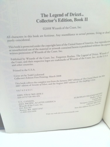 The Legend of Drizzt Collector’s Edition, Book II (1st THUS)