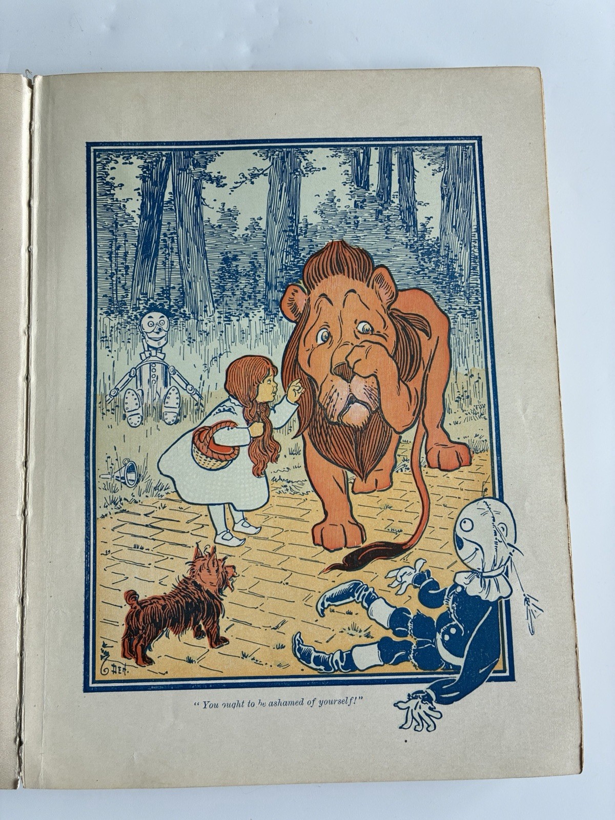 The Wonderful Wizard Of Oz 1903 Baum Denslow Merrill HC 16 Color Plates 2nd ED