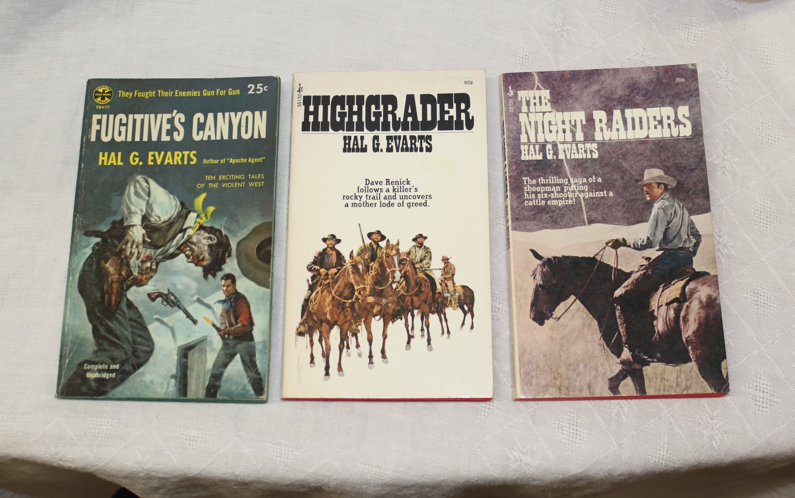 Western Paperback Books Hal G Evarts Pulp Westerns Pocket Books