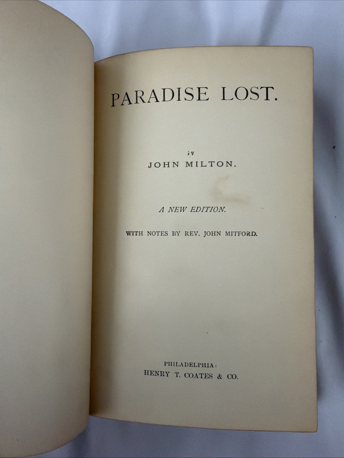 1890s PARADISE LOST John Milton Henry T Coates New Acorn Series Hardcover