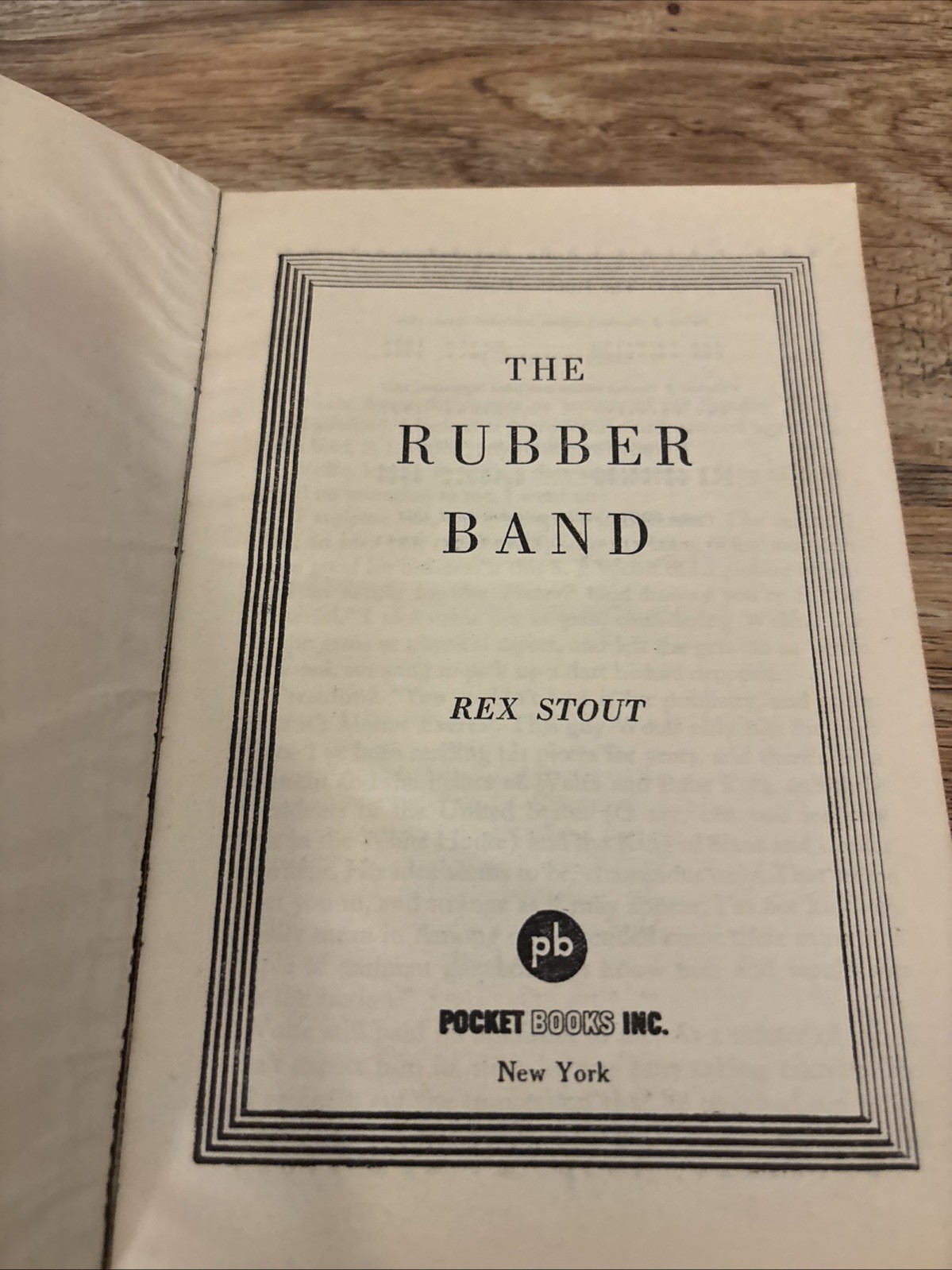 3 Early Vintage Rex Stout PB 1sts. Nero Wolfe. rubber Band, Too Many Cooks, +
