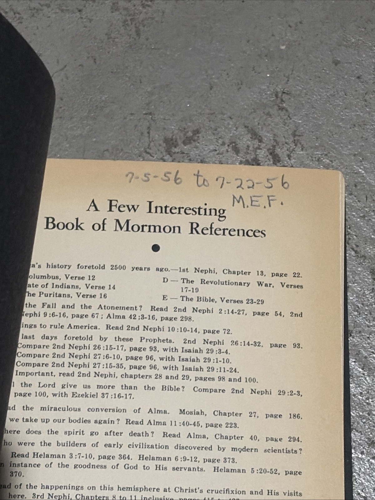 Vintage The Book Of Mormon Bonded Leather 1952 Utah USA