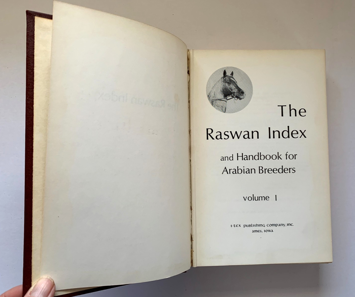The RASWAN INDEX VOL I, II, & III Arabian Horse Bloodlines Photos HC 1969 #521