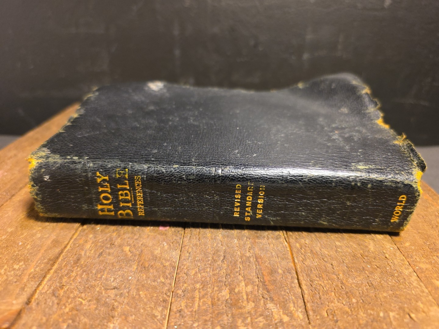 Holy Bible Self-Pronouncing Edition Leather Black World Publishing Company 1960s