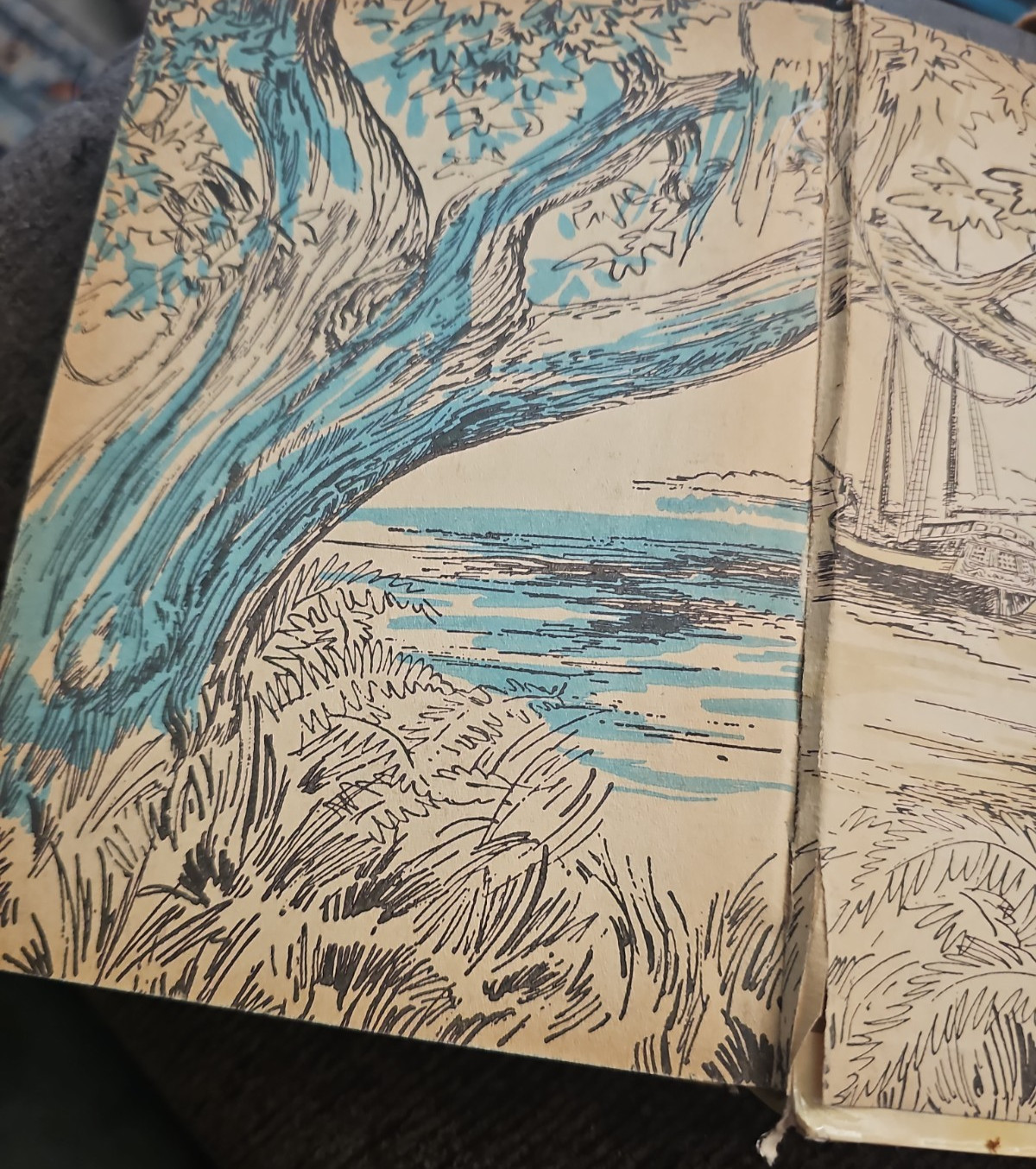 Vintage Treasure Island Book 1955 Hardcover Racine Wisconsin Whitman Publishing