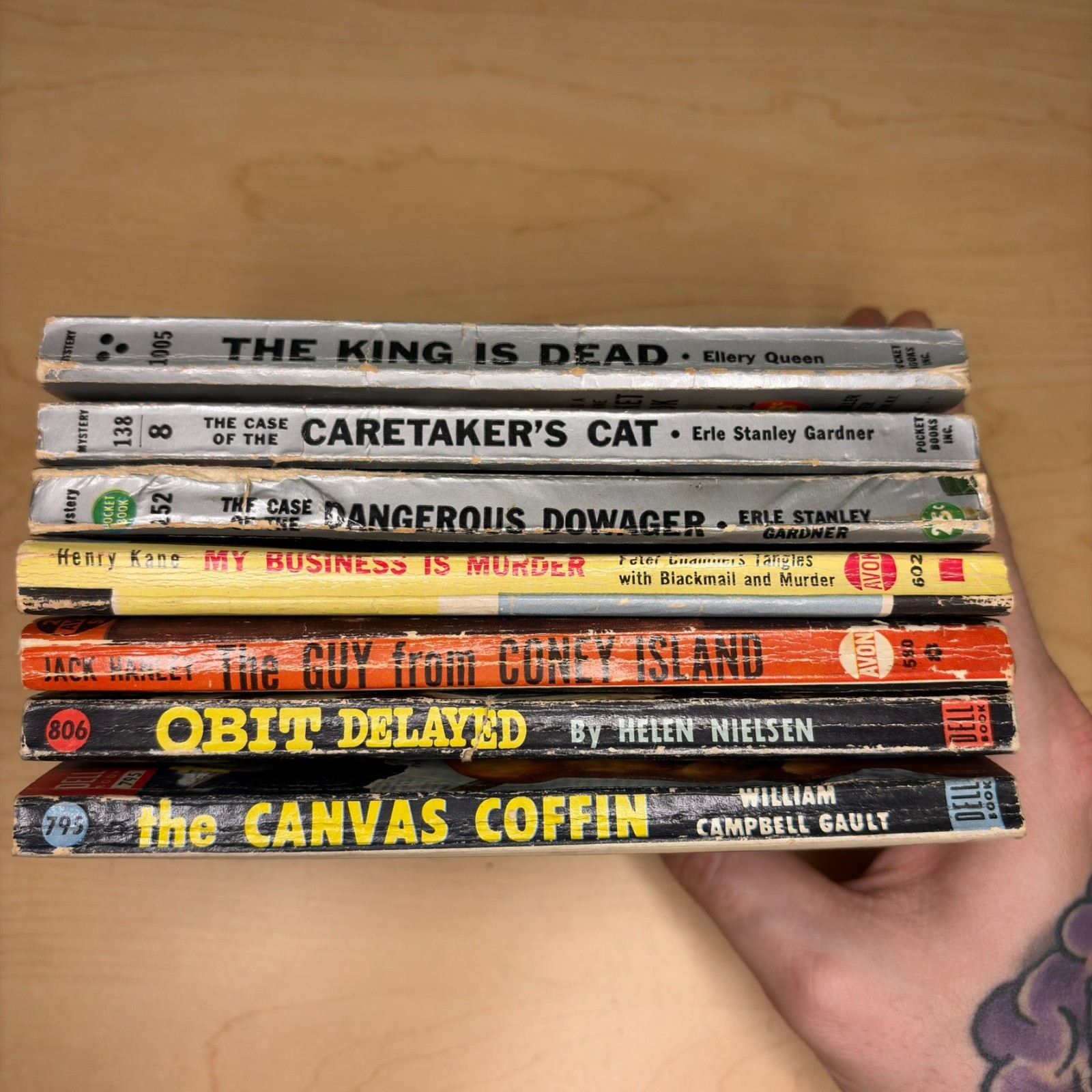 Vintage Mystery Crime Paperback Lot 7 Dell Avon Pocket Books Erle Stanley Gardne